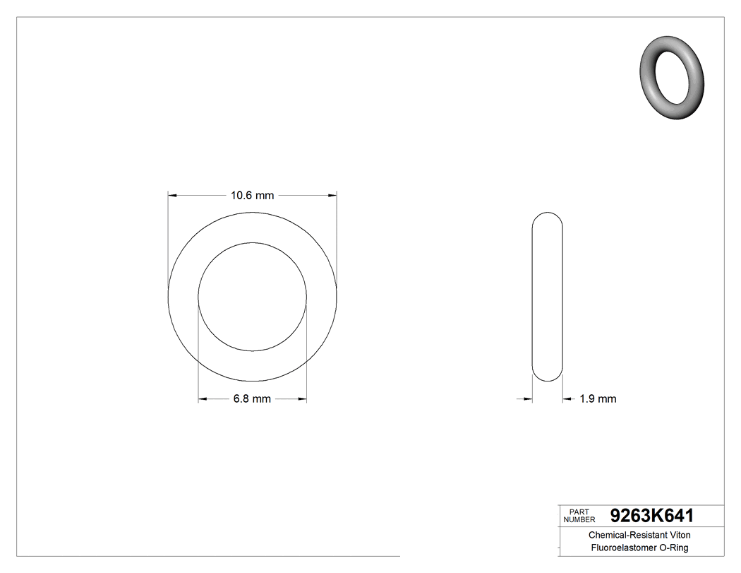 Technical drawing - 9263K641